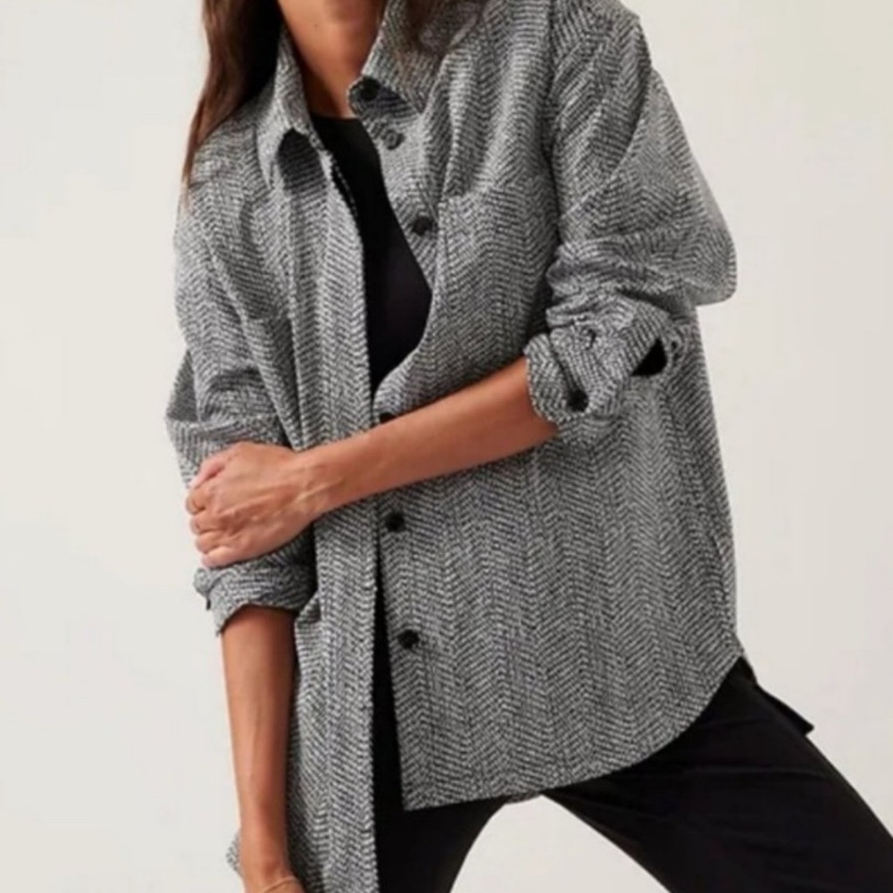 Athleta Textured Shirt Jacket (Shacket)